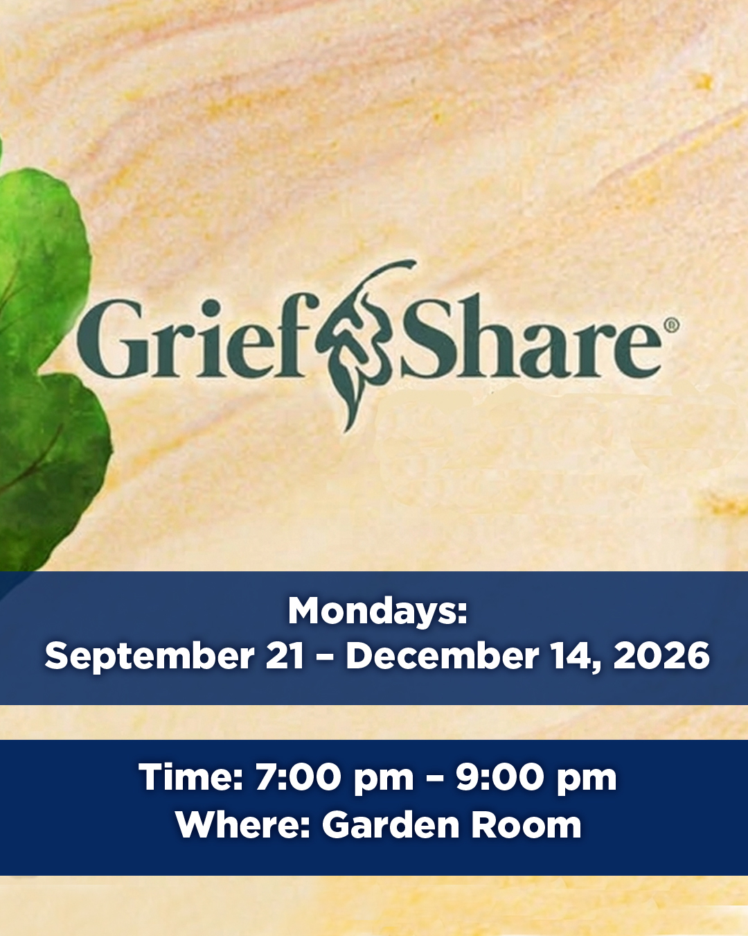Grief Share Bereavement Ministry                                                                                                                                                                                                                                                                            